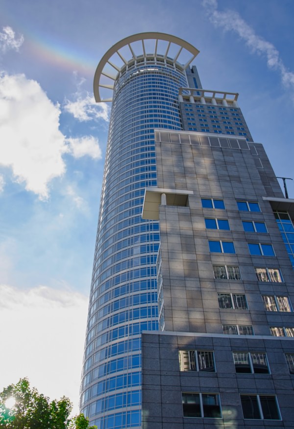 Westend Tower an der Mainzer Landstraße, 2017.