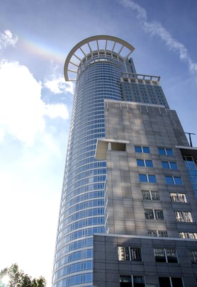 Bild zur Führung. Westend Tower an der Mainzer Landstraße, 2017.